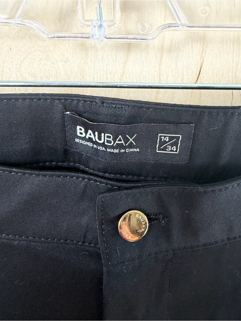 BauBax Stain & Water Resistant Women’s Trouser Leggings – Black 14/34 - Picture 3 of 6